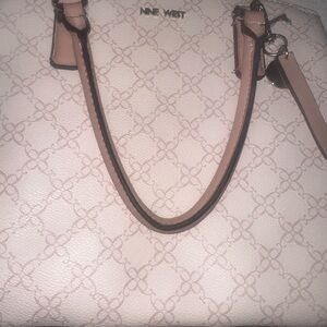 Nine West Pink and Cream Shoulder Bag